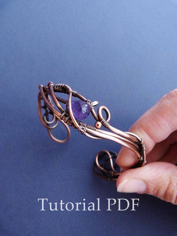 Wire Tutorial Bracelet Wire weaving without soldering Copper wire wrap –  Ursula Jewelry